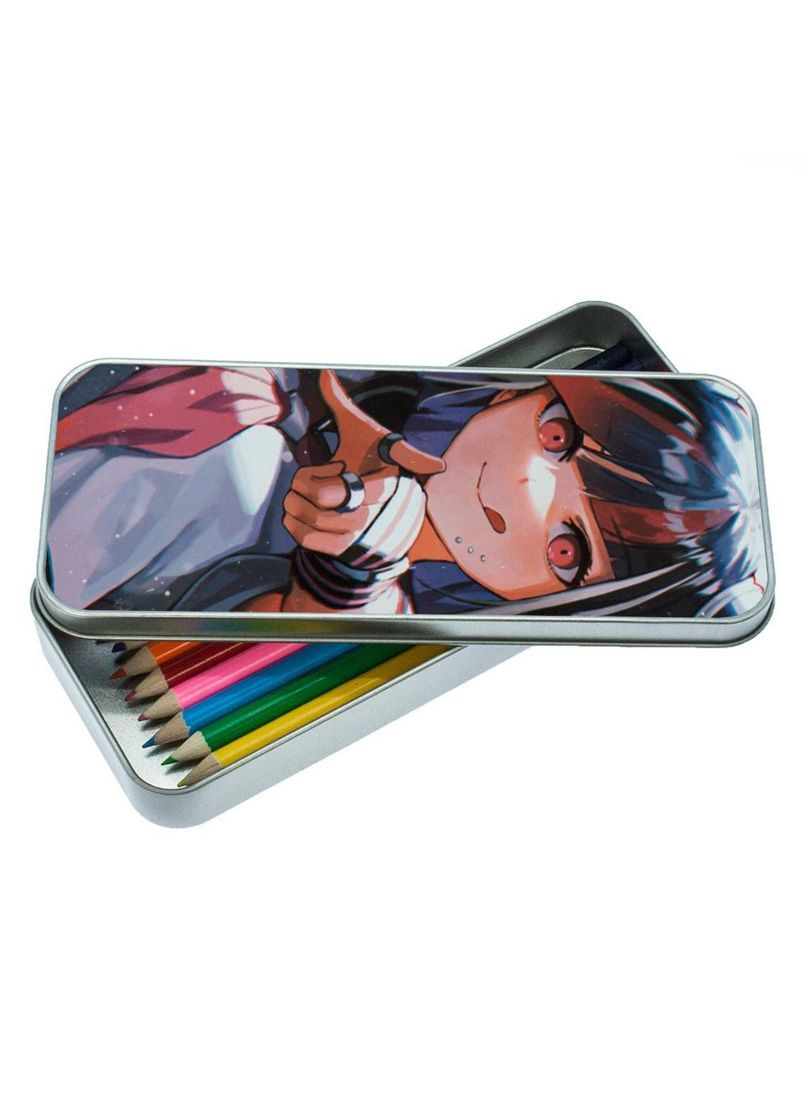 Органайзер для канцелярских принадлежностей металлический, кейс для мелочей Аниме Дангаромпа #017 7*18 см Silver No Brand (309151958)