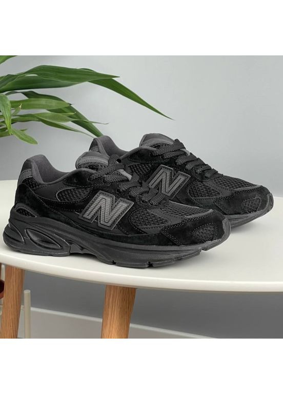 Чорні Осінні кросівки чоловічі new balance 2010 black | нью баланс 2010 чорні No Brand