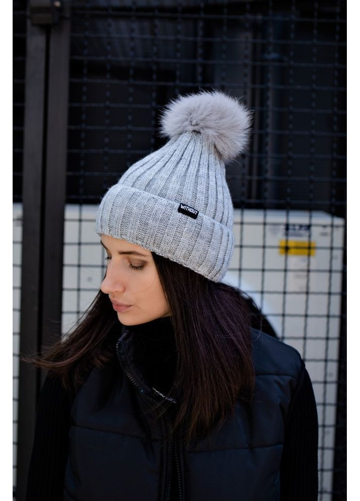 Зимова Шапка General Logo Gray Without (362501595)