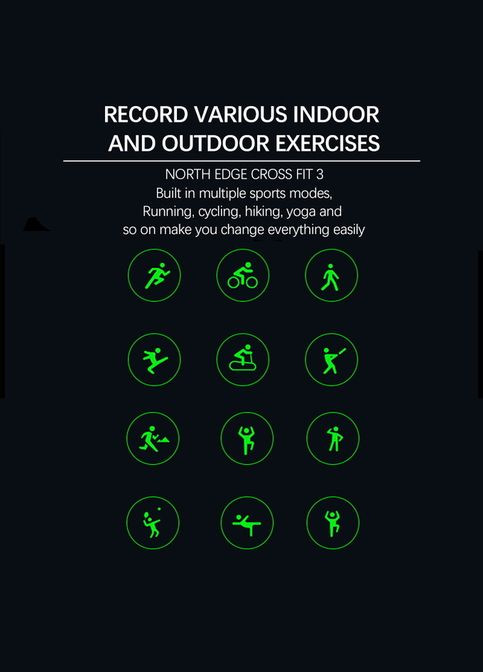 CrossFit GPS Black з компасом North Edge (346535284)