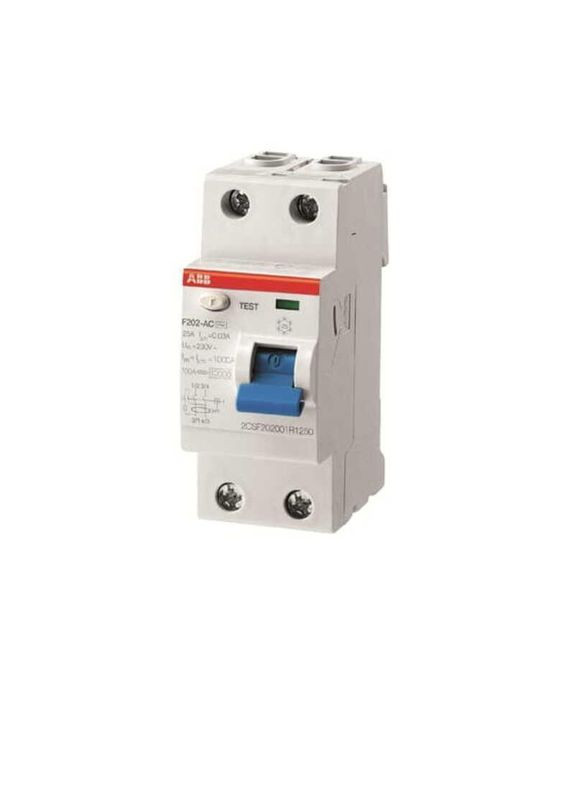 Дифференциальное реле (ПЗВ, УЗО) 2Р 25А 100mA тип АС, F202 2CSF202001R2250 ABB (336905976)