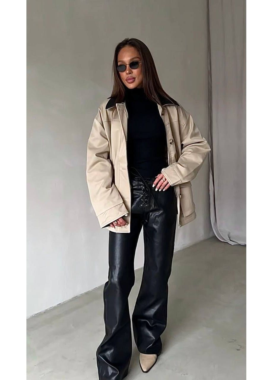 Женские штаны кожаные No Brand (366452416)