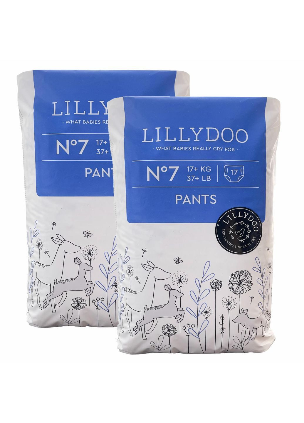 Підгузки-трусики 7 17+ кг 34 шт Lillydoo (369668501)