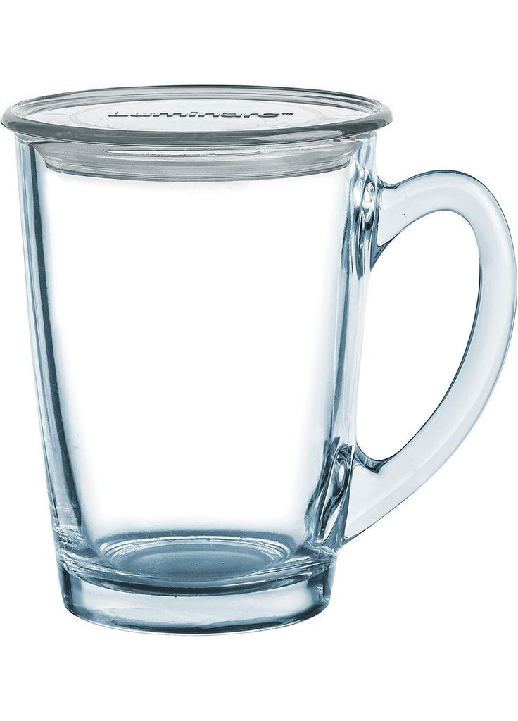 Чашка з сірою кришкою New Morning Transparent Luminarc (294206398)