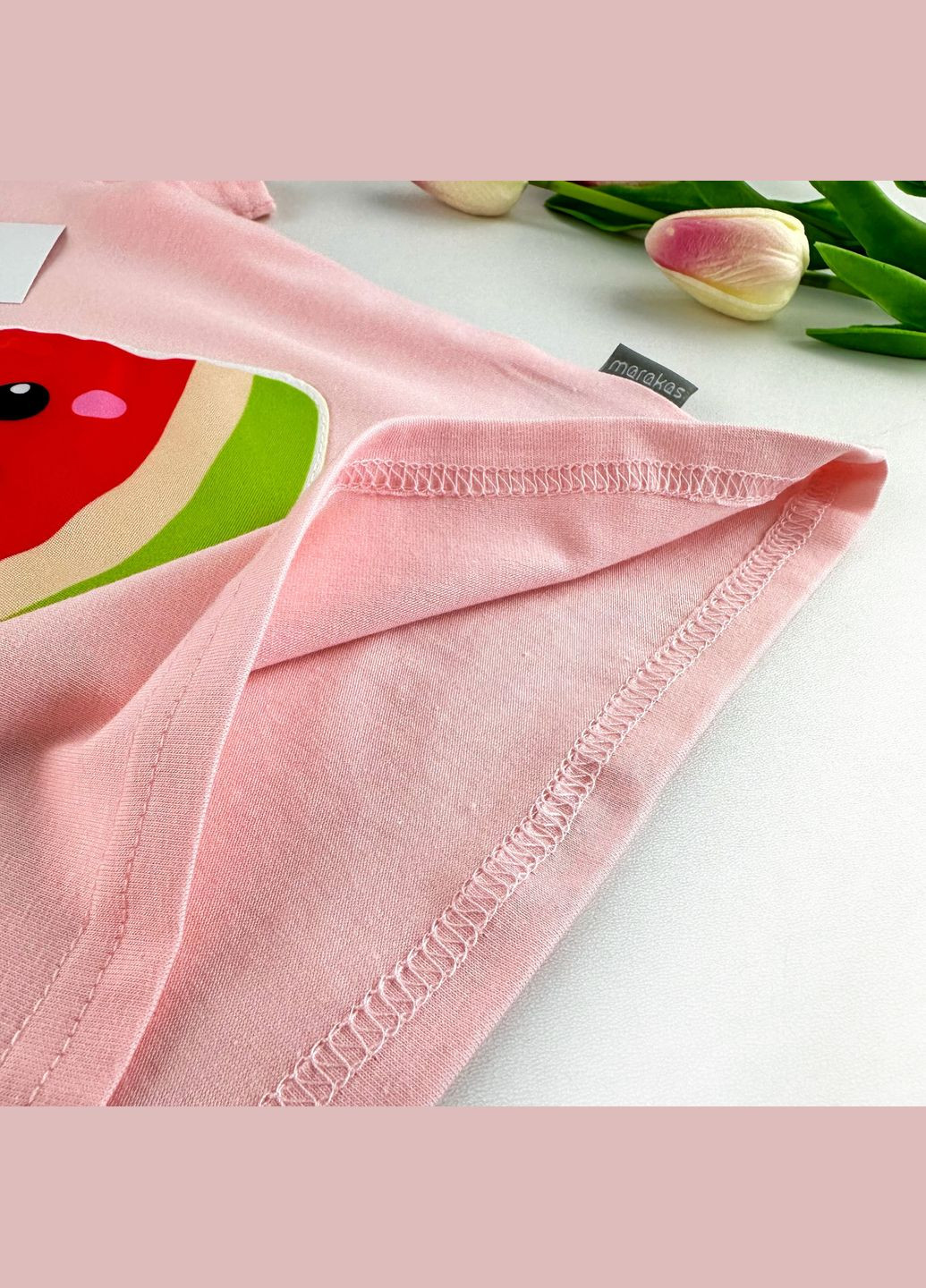 Розовая летняя футболка летний 3-ts-c-52-1-06243 Marakas