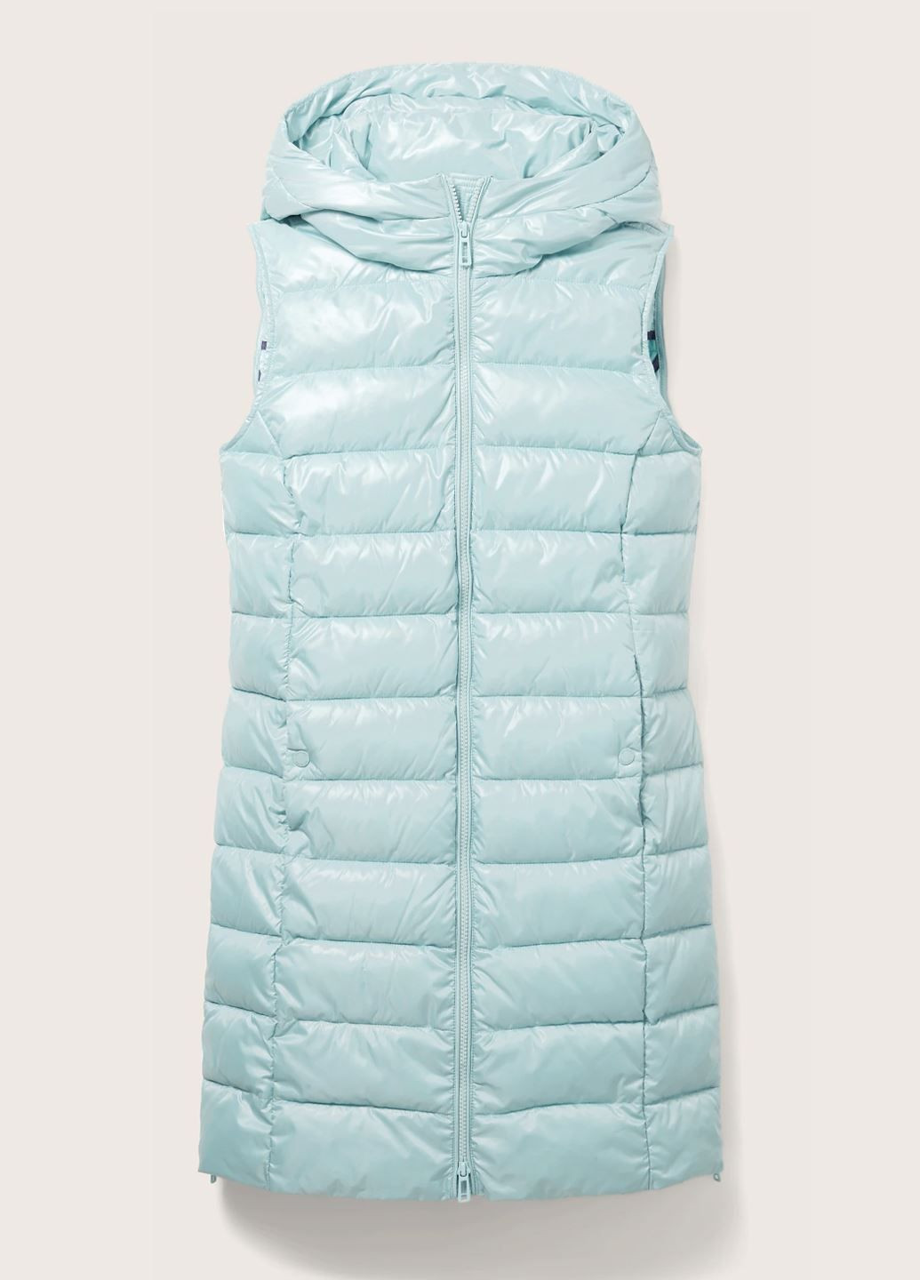 Женский удлиненный бирюзовый жилет Tom Tailor (371761158)