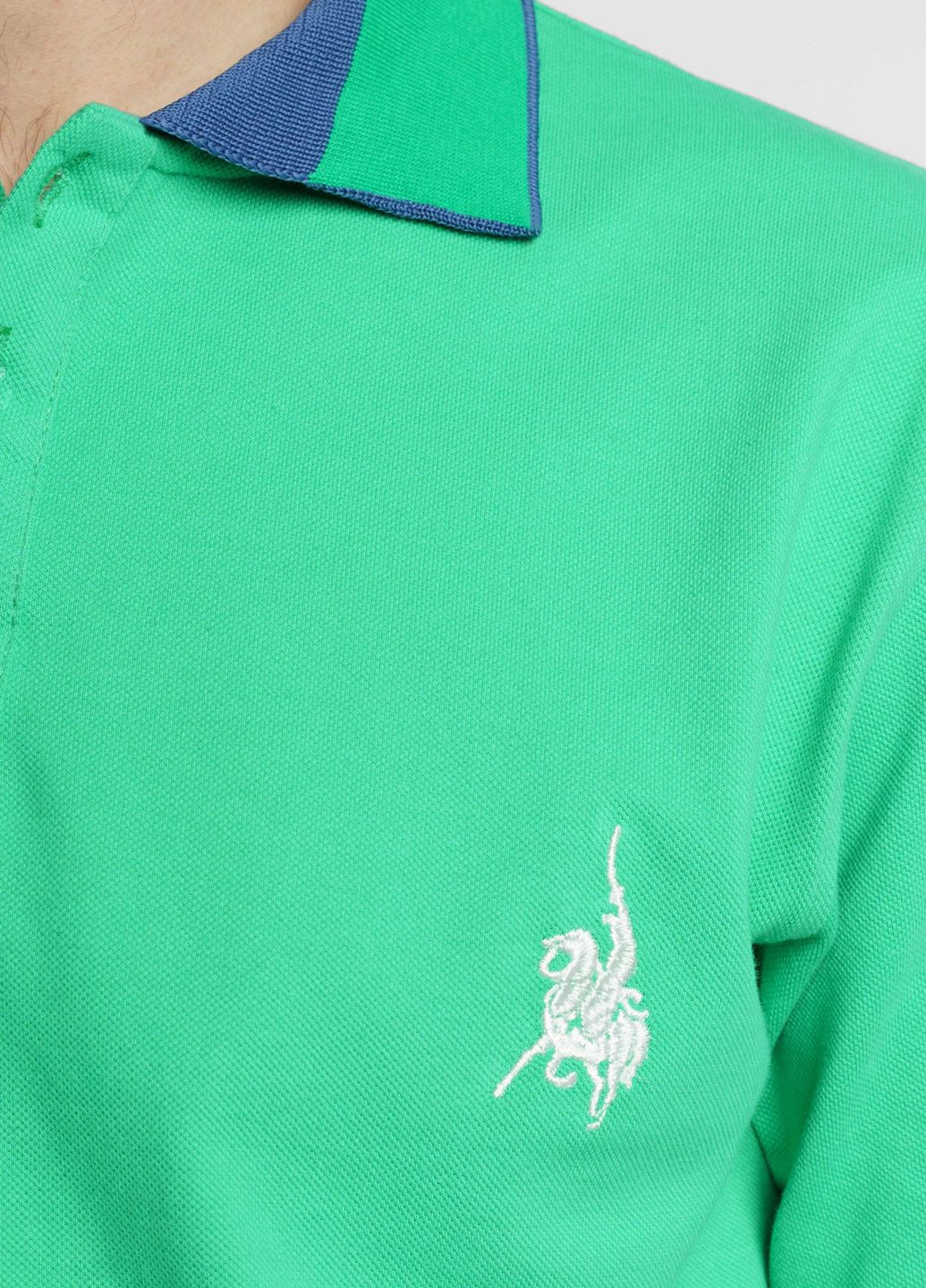 Зеленая футболка-поло мужское freedom зеленое для мужчин Arber