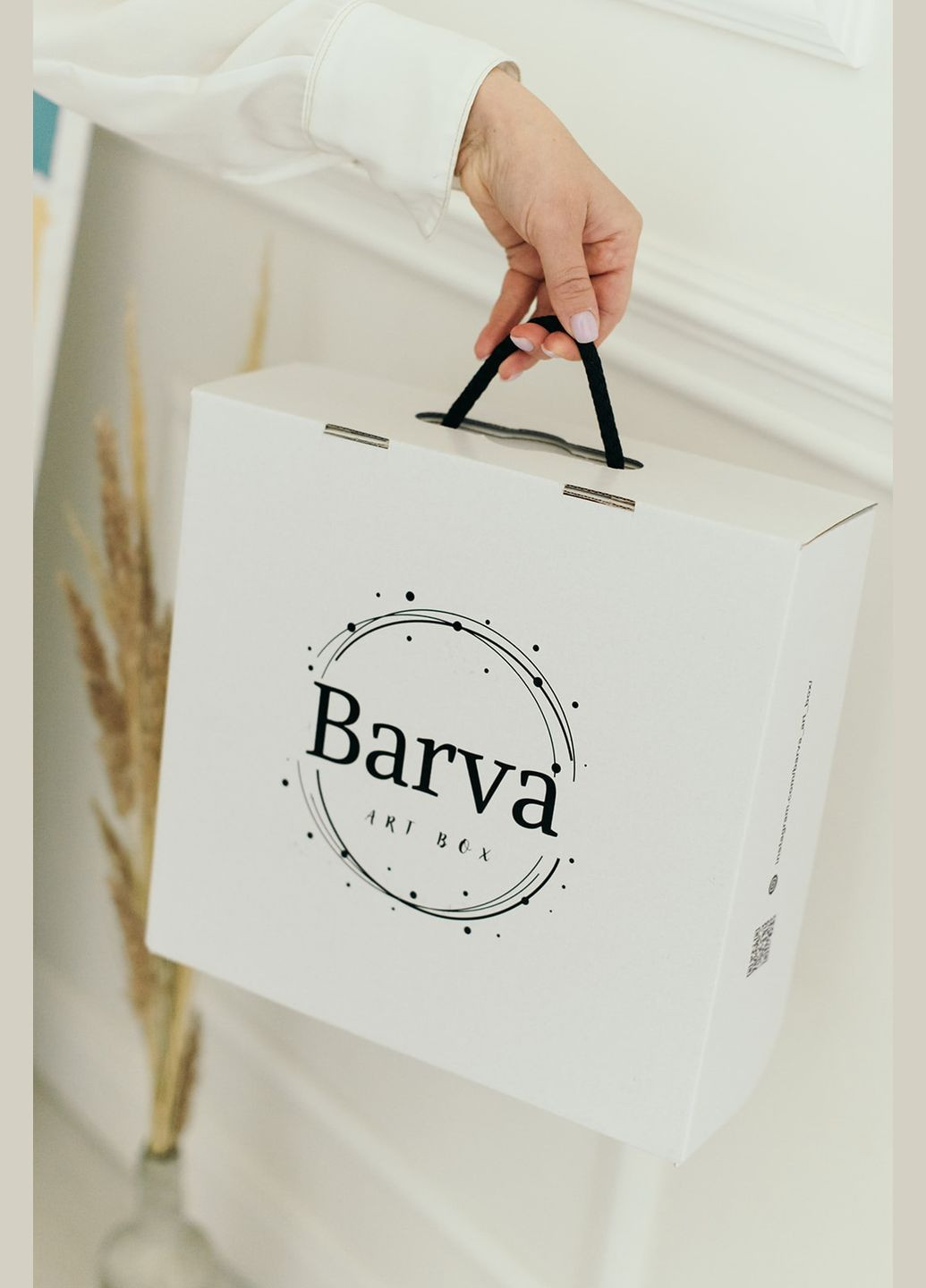 Подарочный набор для создания картины в технике абстрактной живописи жидкий акрил Палитра "Луна". Круг 30 см Barva (315891030)