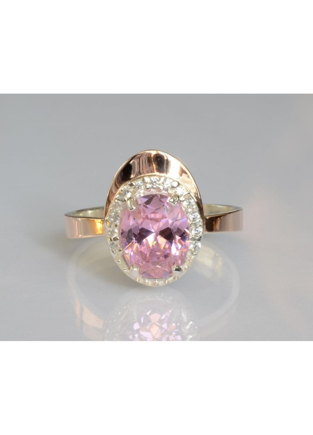 Серебряная кольца с золотыми вставками Silver Style (367112931)