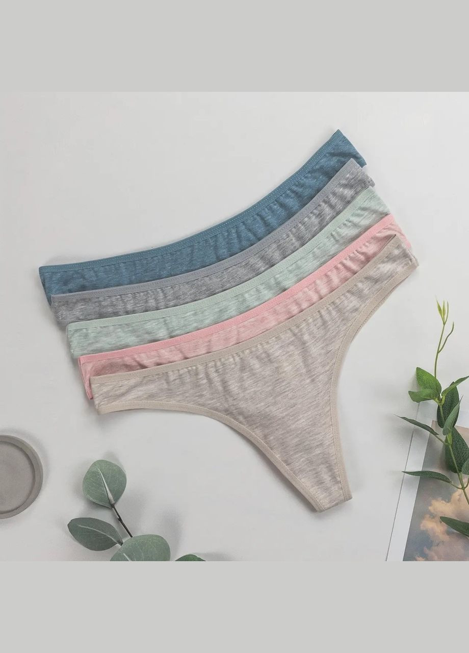 Жіночі стрінги мікс 5 шт Nicoletta (317204442)