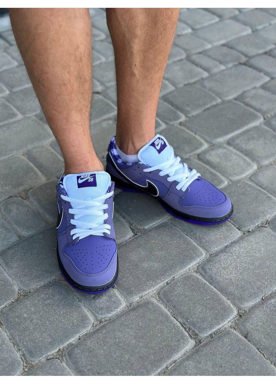 Фіолетові Осінні кросівки чоловічі nike sb dunk low concepts purple lobster найк сб данк No Brand