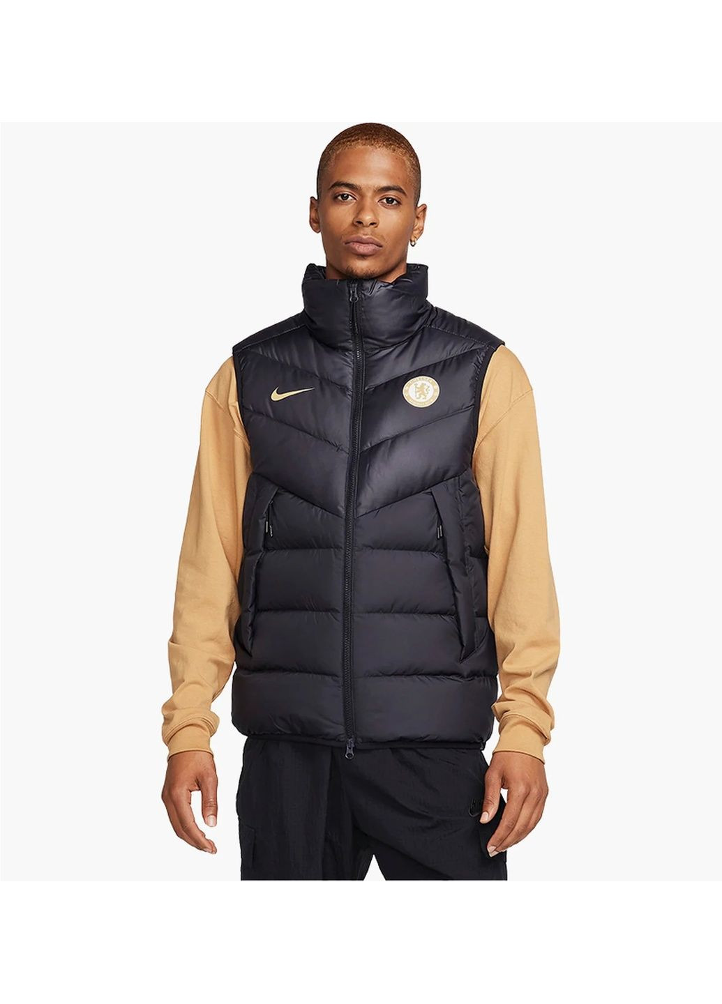 Жилетка чоловіча Chelsea F.C. Windrunner Black Nike (365962273)