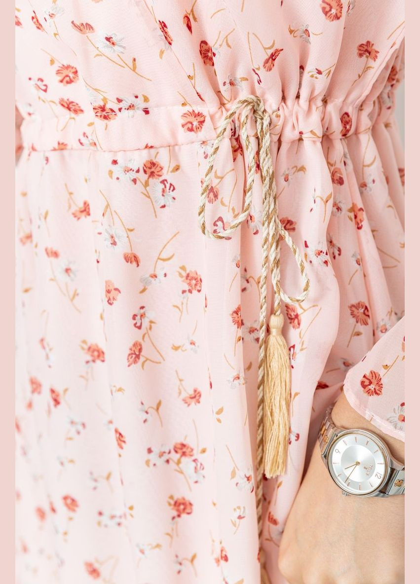 Розовое платье шифоновое, цвет розовый, Ager