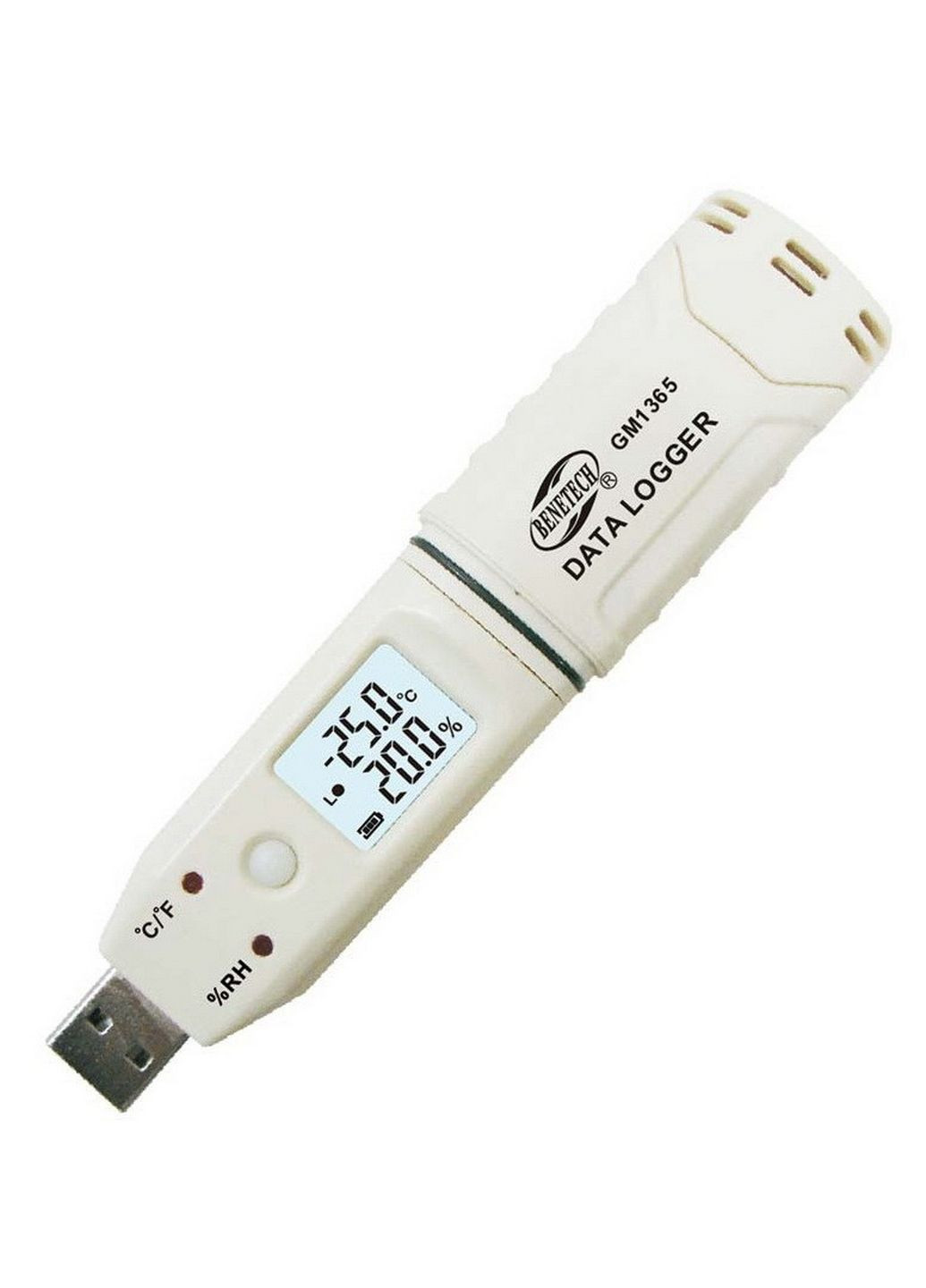 Регистратор влажности и температуры (даталоггер) USB, 0-100%, -30-80°C BENETECH (279312574)