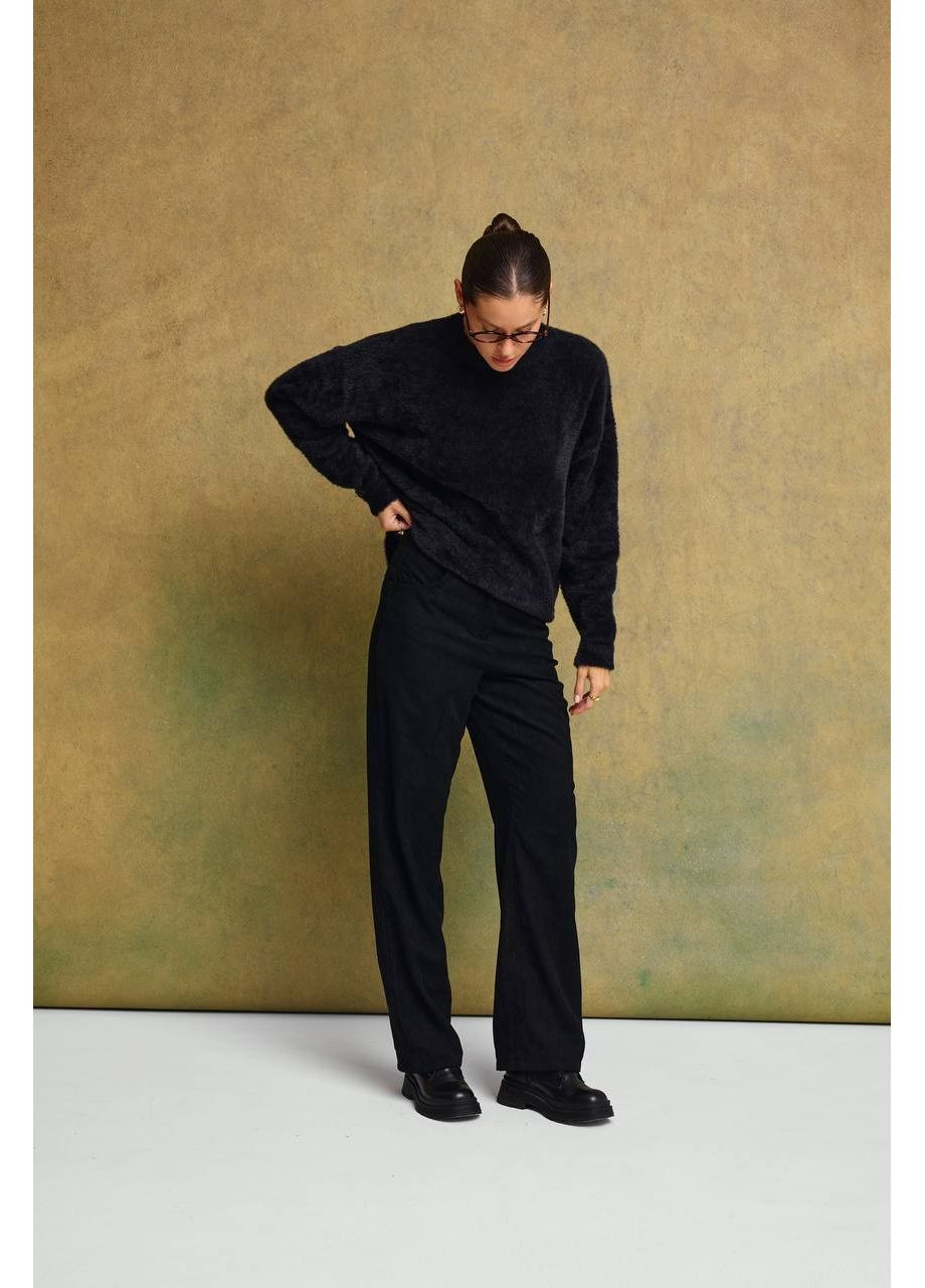 Черный демисезонный мягкий свитер — замер в описании GD/GL Модний простір