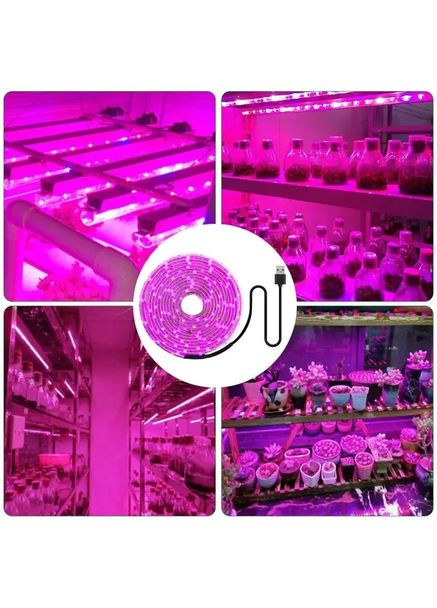 Фітоленти для зростання саджанців від USB живлення фітолампа спектр LED 2 м Grant (363833300)