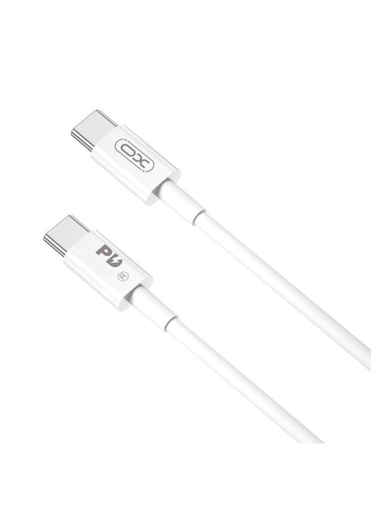 Дата USB-C кабель USB-C 2.0m 100W white (m500298) XO USB-C to USB-C 2.0m 100W white (367069680)