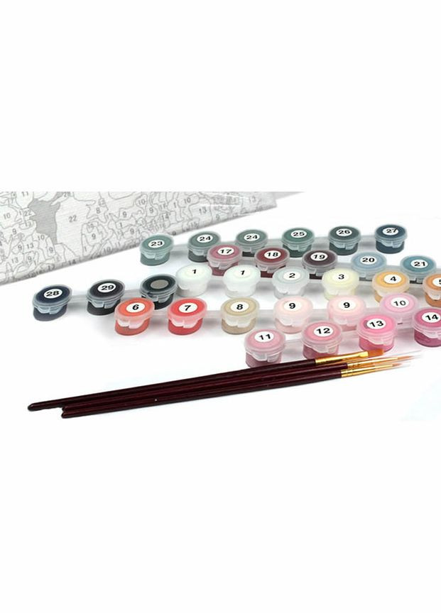 Картина по номерам Цветы Красота гортензий Картины в цифрах 40х50см Раскраска BS52750 Brushme (308987829)