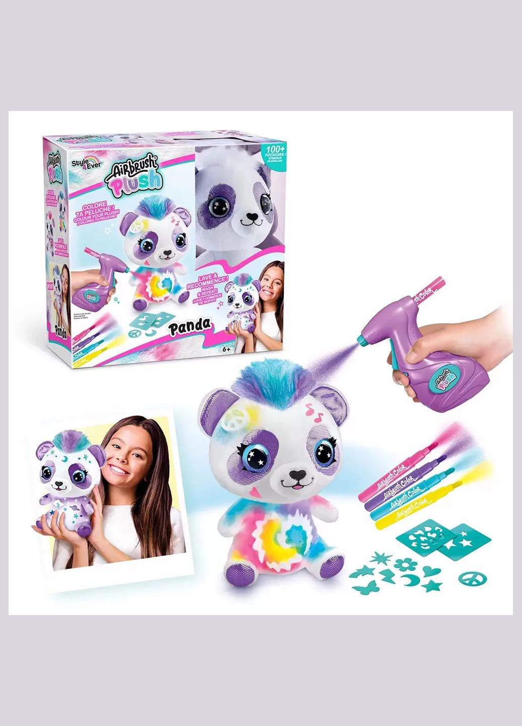 Набір для творчості Style 4 Ever Airbrush Plush Панда (OFG257) Canal Toys (330058014)