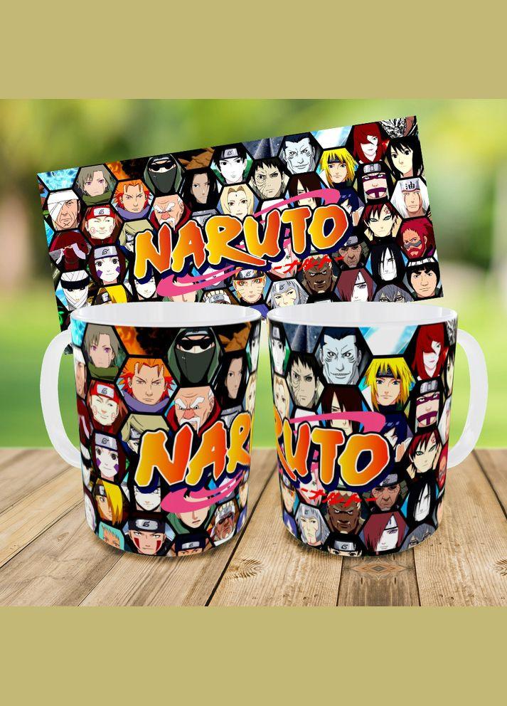 Набор детский Аниме Наруто Акацуки рюкзак 36х27см сумка-бананка, кружка с принтом для мальчика (1878) No Brand (327366855)