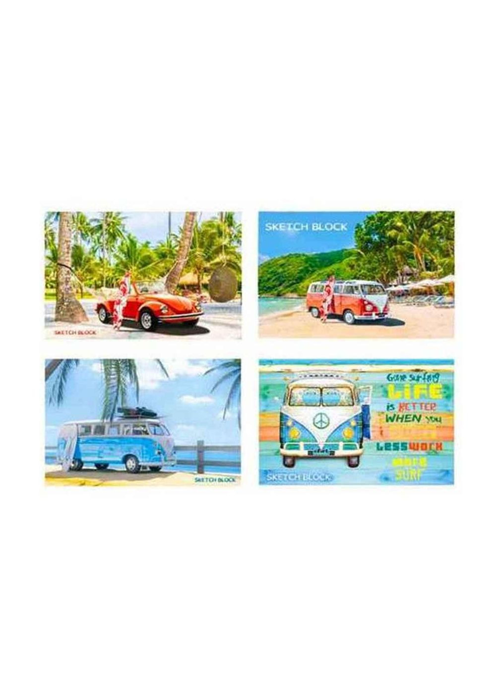 Альбом для малювання, скоба 40арк. 120 г/м A4 АА4240 Серфінг ТМ ГРАФІКА Графика (300289385)