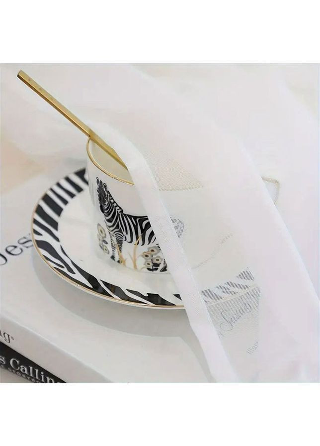 Тюль короткая Pivdenne 300х170 см 1 шт вуаль белый (82924-170) Турция No Brand (368766831)