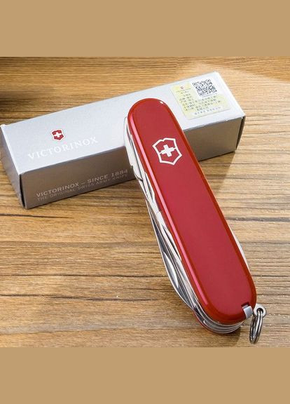 Комплект Ніж Deluxe Tinker Red 1.4723 + Чохол з ліхтариком Police Victorinox (317303614)