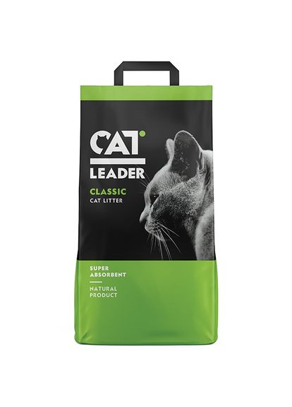 Наполнитель туалетов для кошек Classic супервпитывающий 5 кг (5200357801267) Cat Leader (288576328)