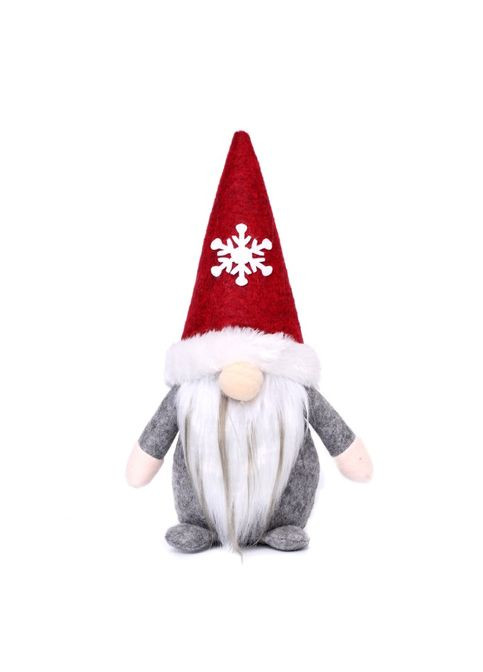 Фигура новогодняя Гном 13971 7х12х28 см красный No Brand (369345420)