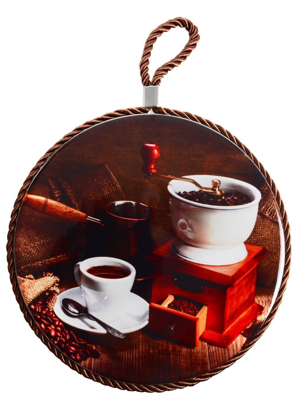 Доска разделочная COFFEE TIME/подставка под горячее/кругл. 16см (B160072) Limited Edition (365278233)