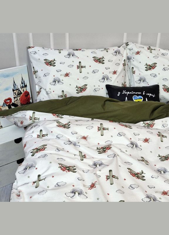 Постільна білизна Літачки Ранфорс Полуторна MERISET (306740125)