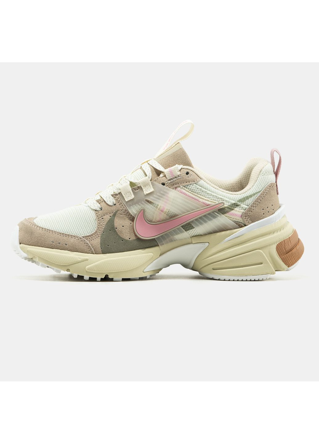 Кросівки жіночі Nike V2K Runtekk Beige Pink | Найк В2К Рантекк бежеві No Brand бежеві демісезони (365704741)