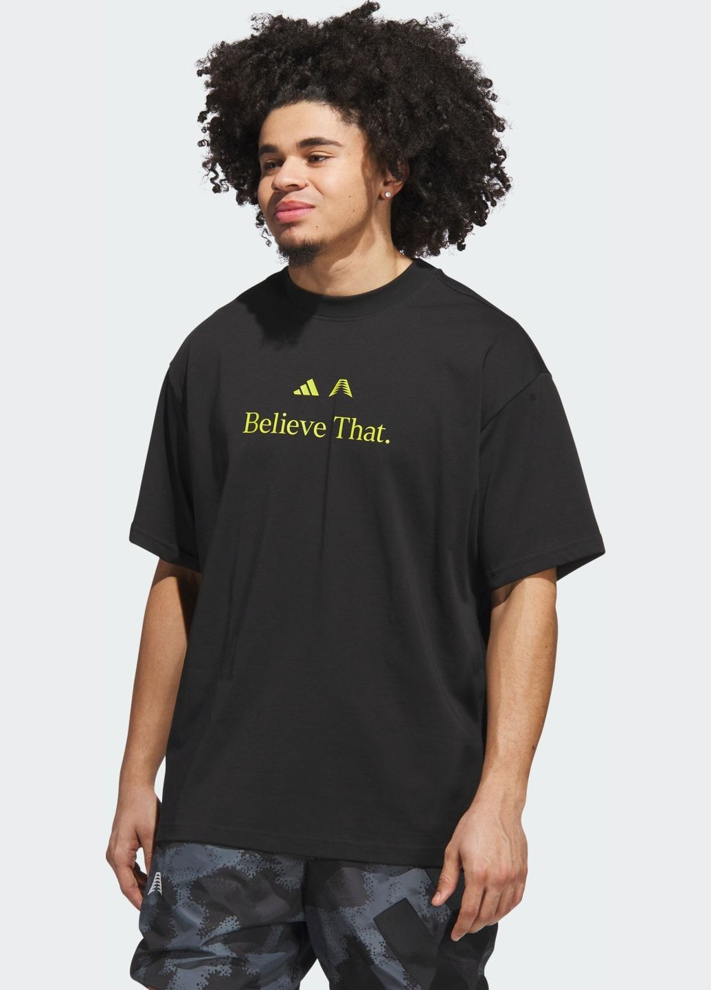 Черная футболка anthony edwards believe that adidas