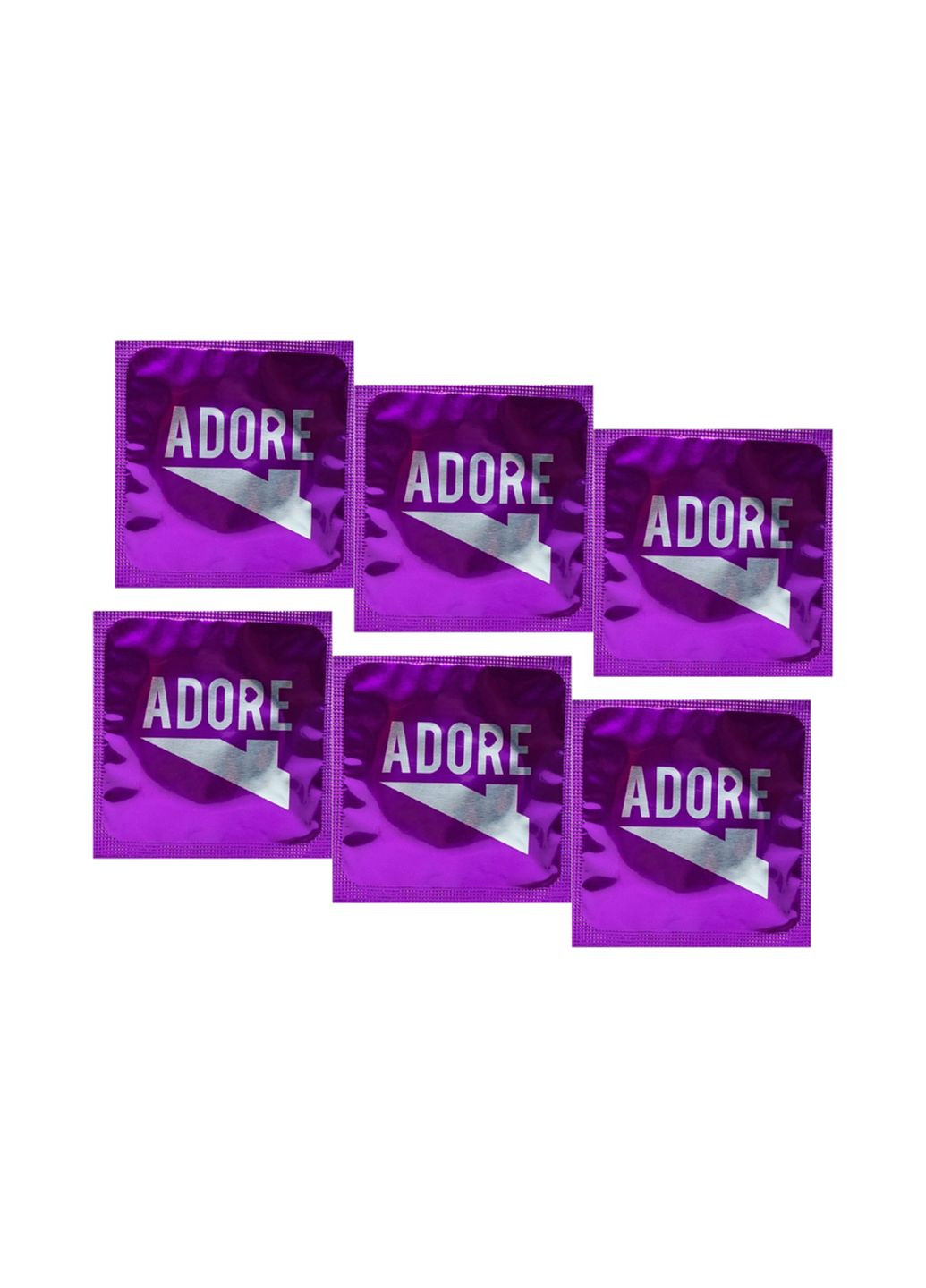 Латексные презервативы Adore Ribbed Pleasure 6 шт Pasante (361081930)
