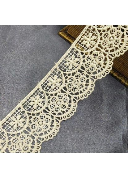 (1 м) Кружево макраме 4.5 см (13м) цвет - айвори (M729-39-084) Plus-plus (352744493)