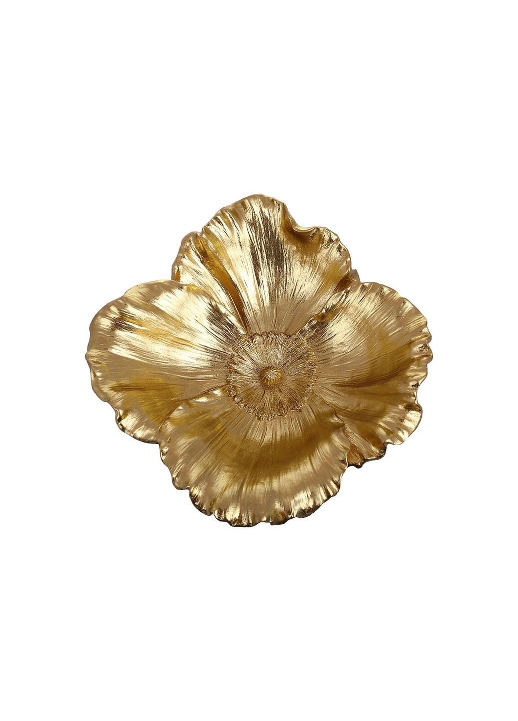 Декоративне блюдо Магнолія 29*29*9см, золото No Brand (300175448)