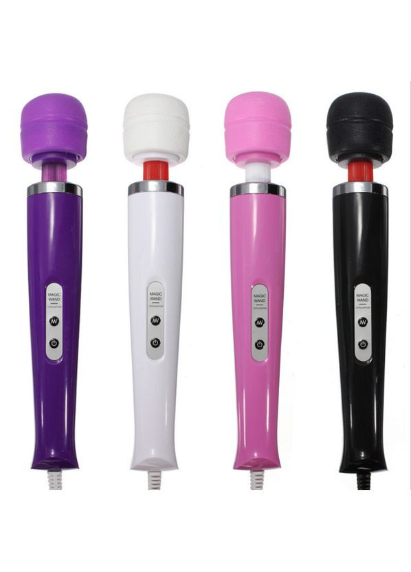 Вібратор мікрофон для клітора Hitechi Magic Power великий та потужний вібромасажер від мережі 220 Білий Hitachi (303880561)