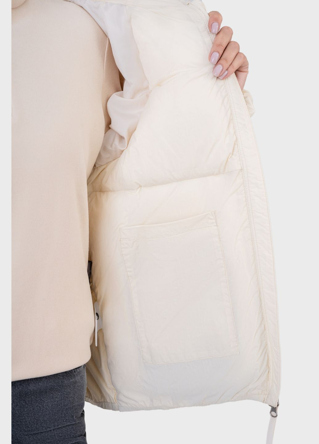 Світло-бежева зимня куртка світло-бежева пухова xl Avecs