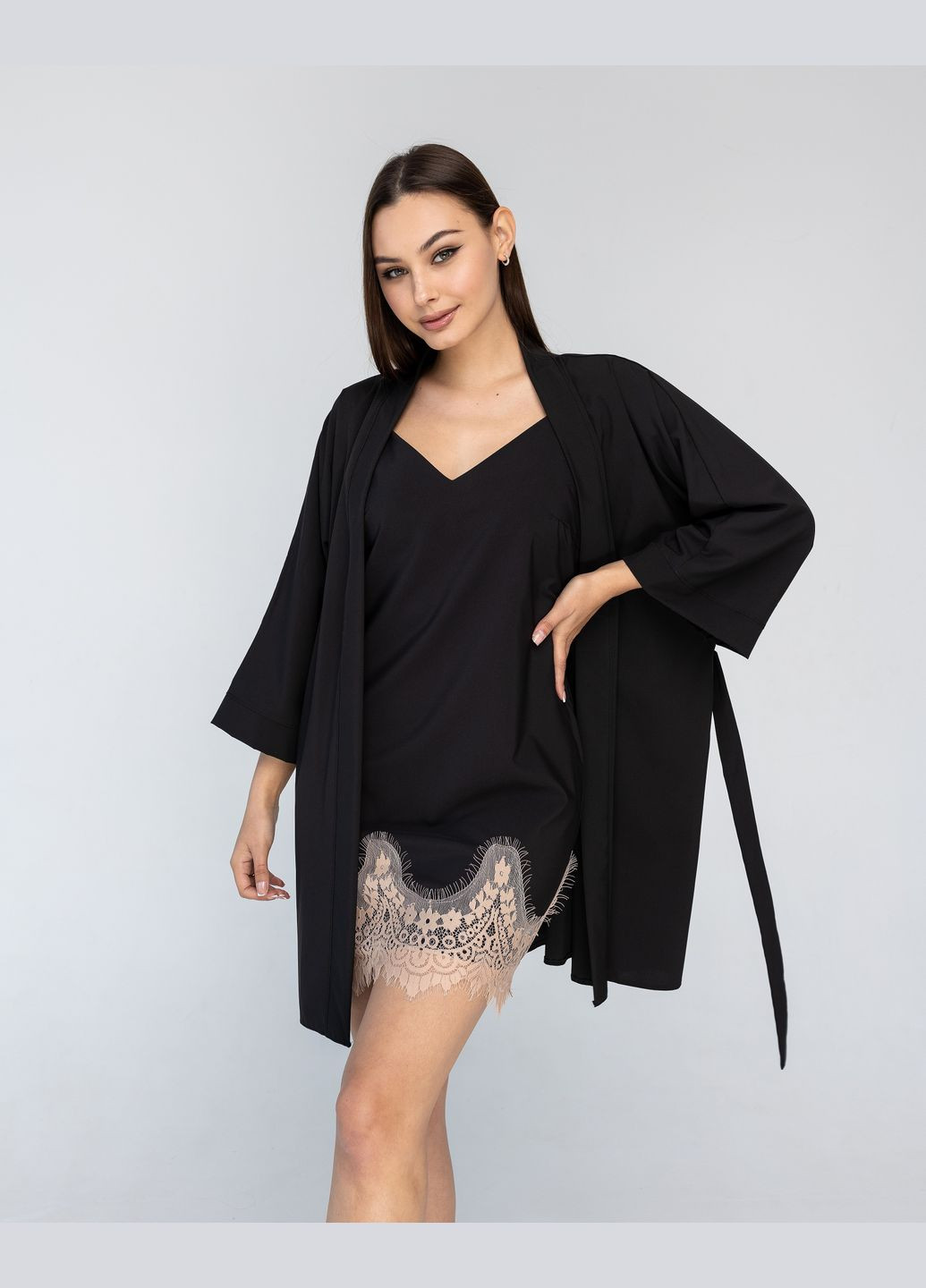 Комплект ночнушка и халат Exclusive (312515547)