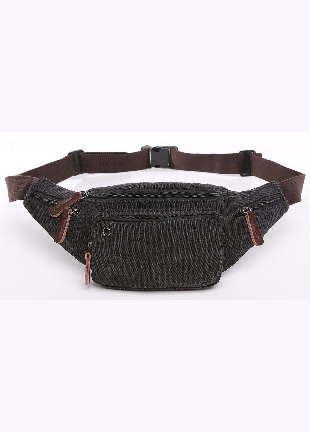 Сумка поясна текстильна 20085 Чорна Vintage (300525906)