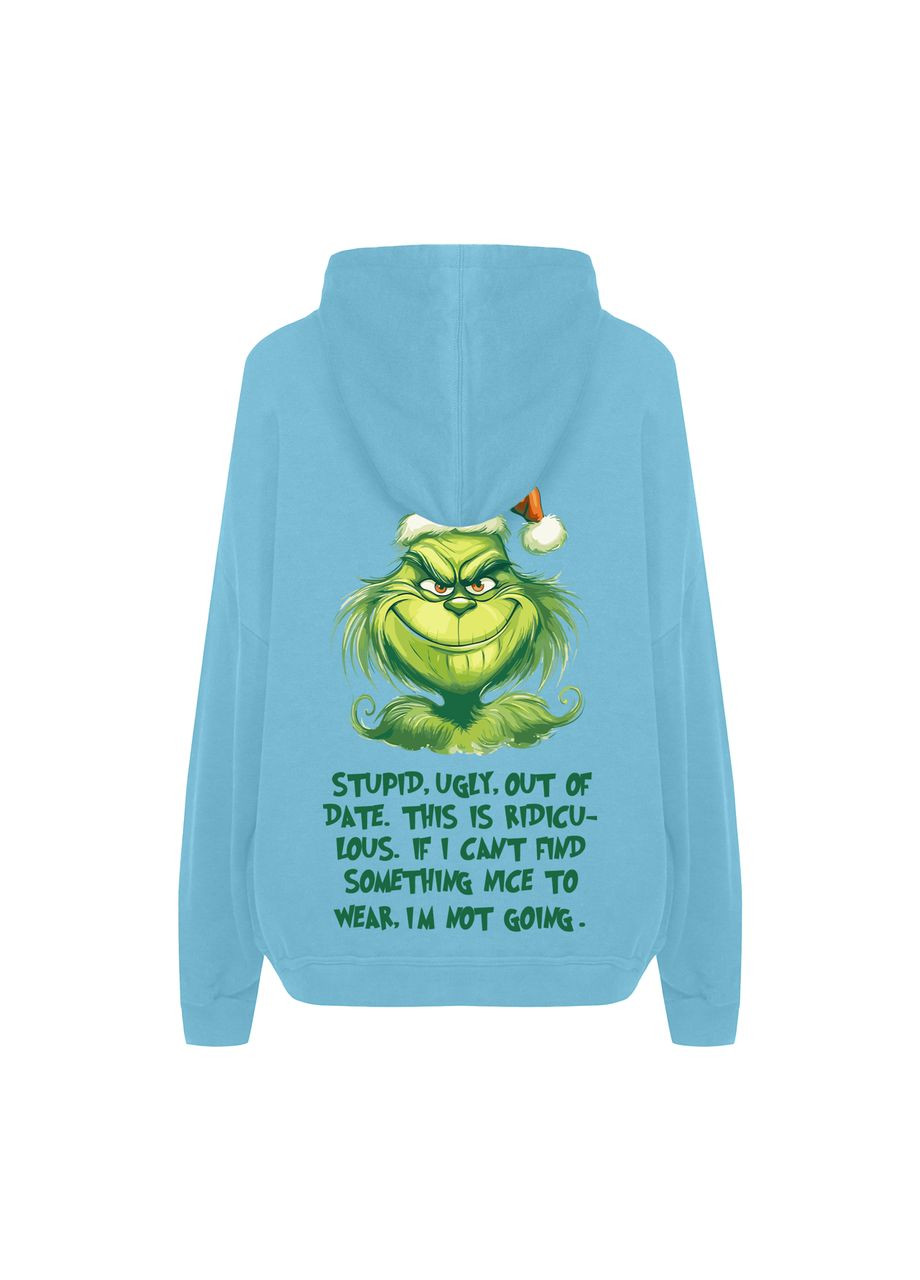 Худи с принтом "If I can’t find something nice to wear, I’m not going". Гринч (14615143851) ТiШОТКА (365244839)