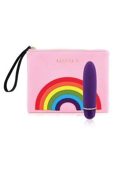 Виброшар RIANNE S – Classique Vibe минивибратор на 7 режимов, чехол-косметичка Pride Deep Purple No Brand (366877410)