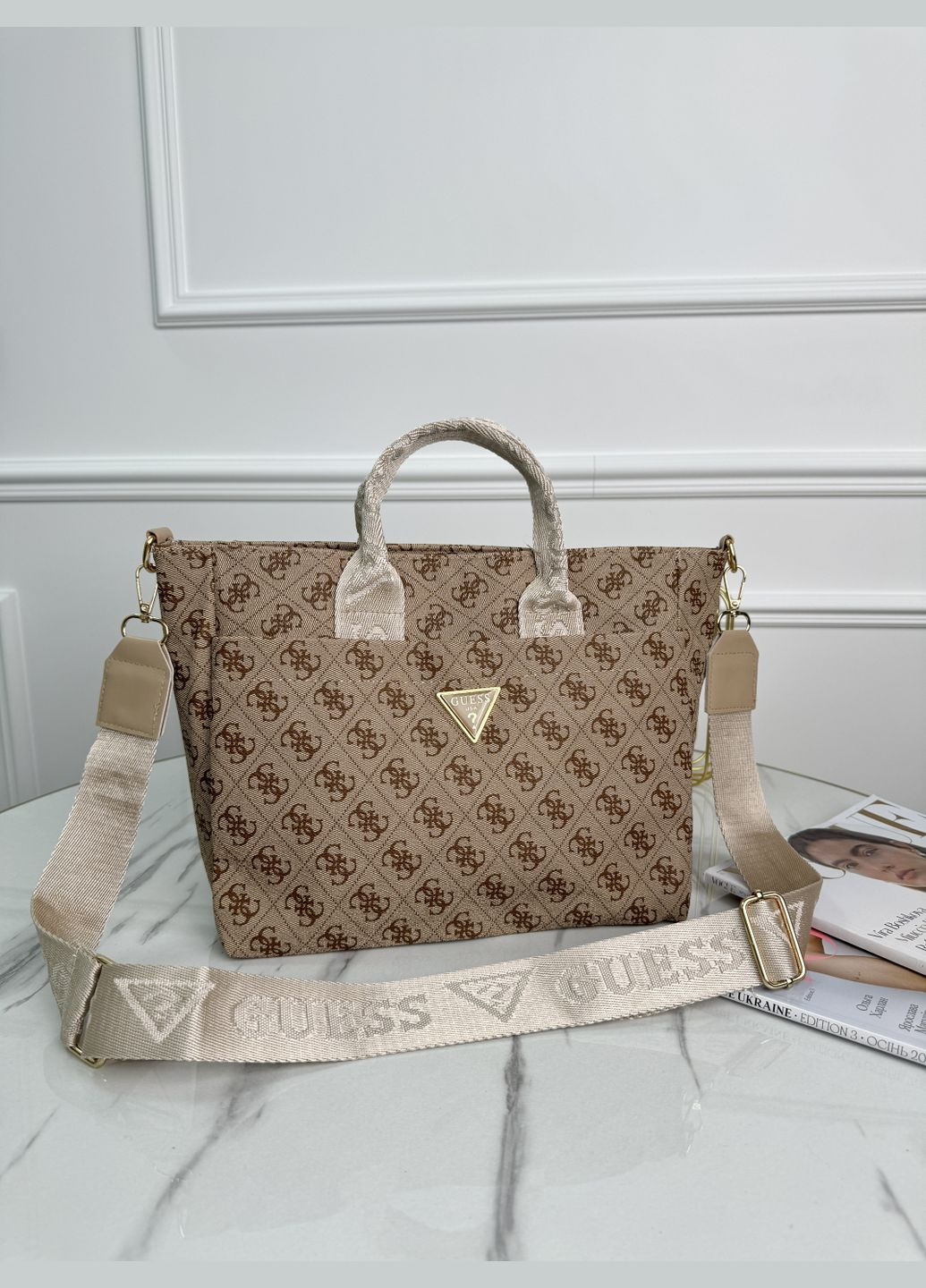 Гесс Medium сумка шопер (бежевый цвет) No Brand (322375661)