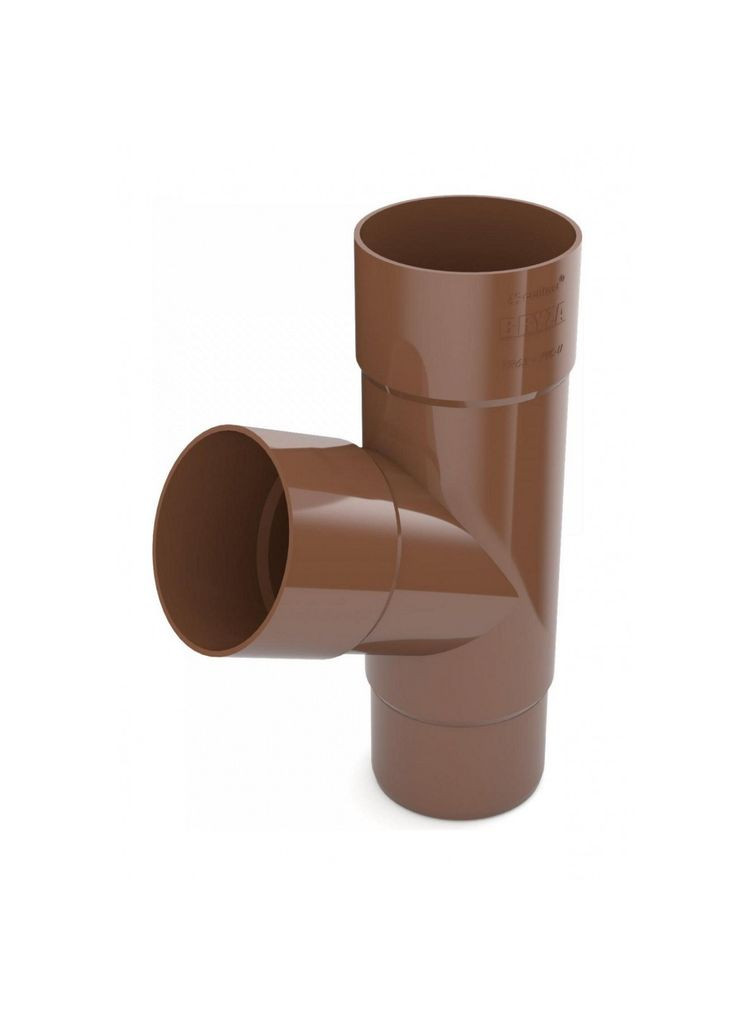 Трійник труби 90/90/90 мм Бриза ПВХ 8017 Bryza (364865379)