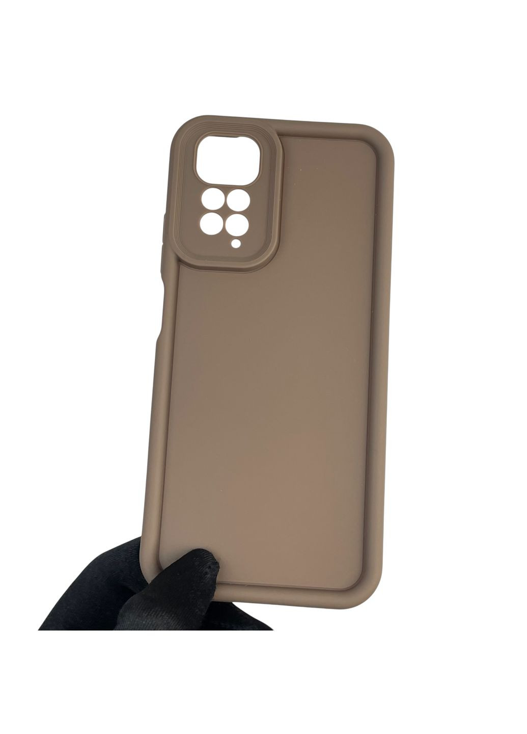 Чохол силіконовий Soft Touch для Redmi Note 11 коричневий (Повний захист камери) Xiaomi (366388739)