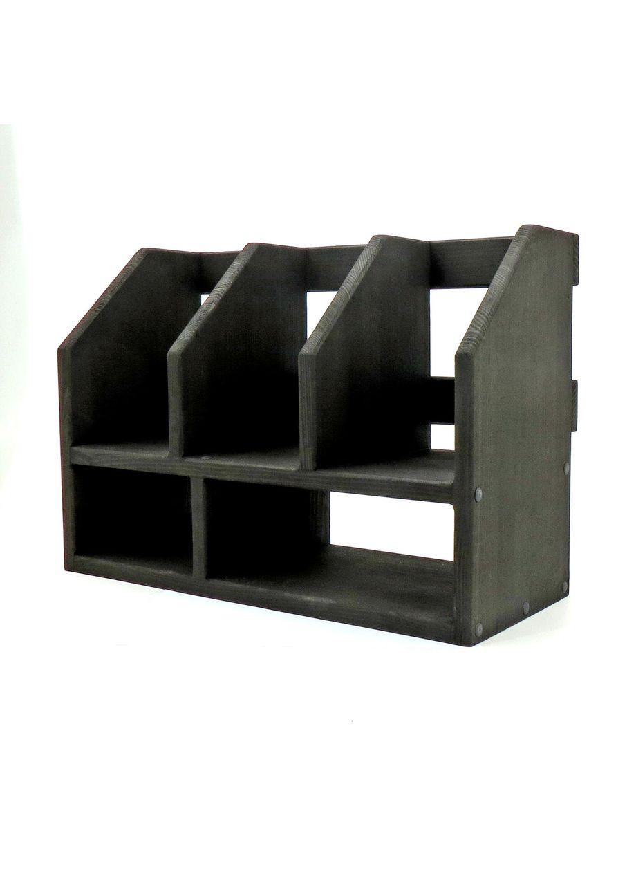 Книжкова полиця настільна з дерева Єсенін 35 венге (КПЛ-351212) No Brand (328415326)