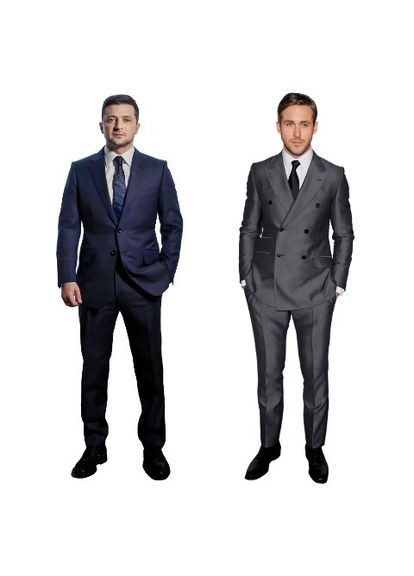 Дакимакура 150 х 50 см Владимир Зеленский Райан Гослинг Подушка со съемной наволочкой, двухсторонняя Viva (346056147)