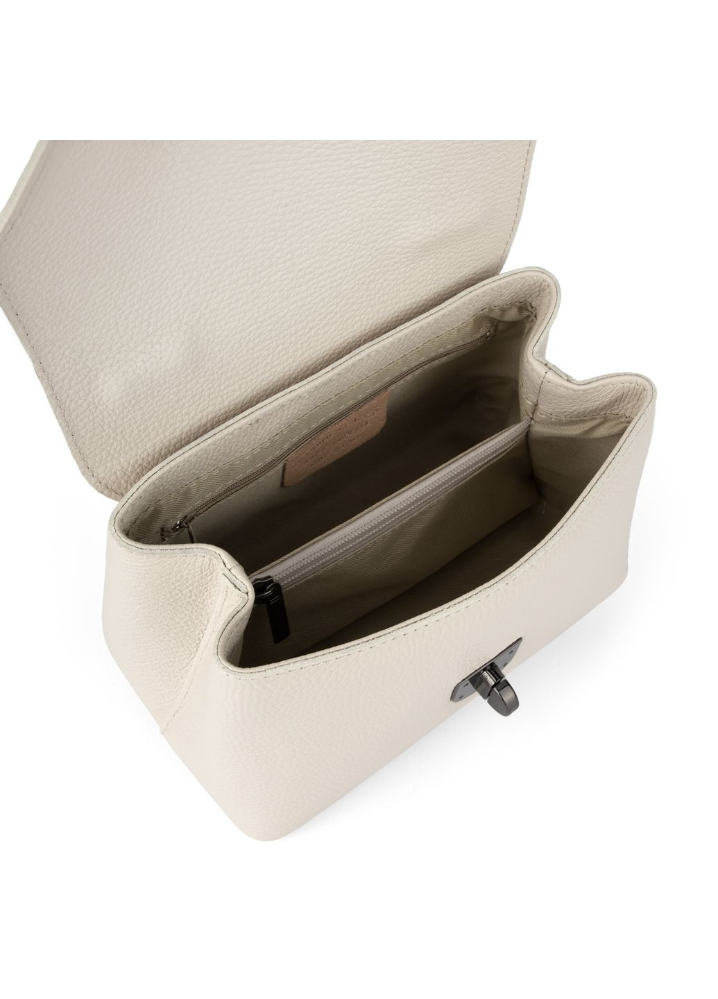 Сумка женская кожаная маленькая 03342 бежевая Virginia Conti (337464048)