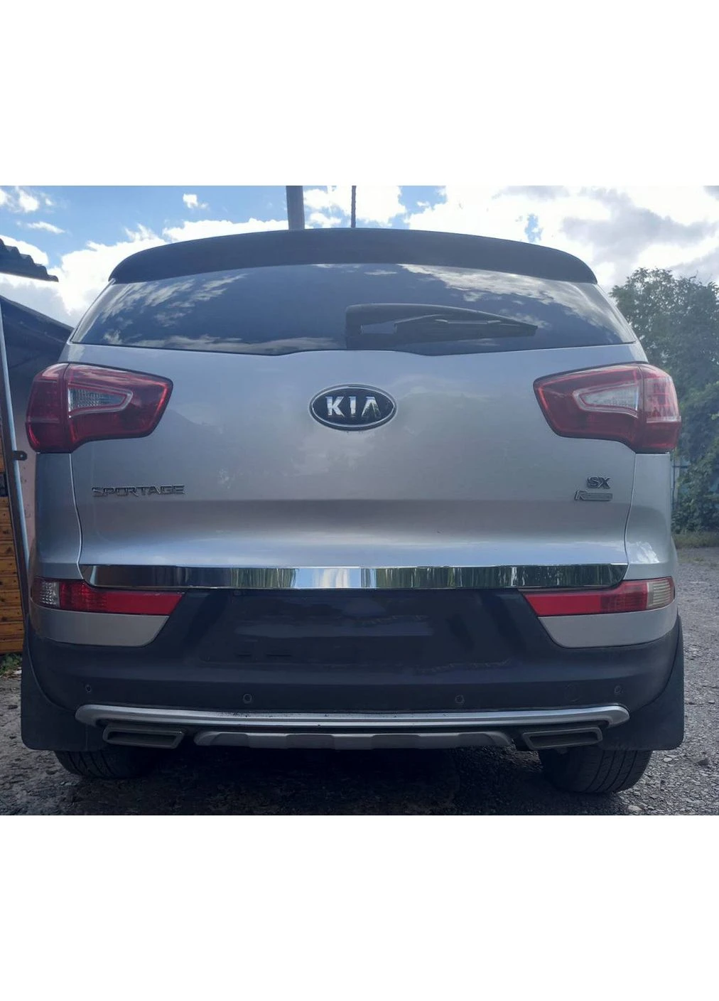 Кромка багажника (нерж.) Турецька сталь для Kia Sportage 2010-2015 рр CARMOS (392185133)