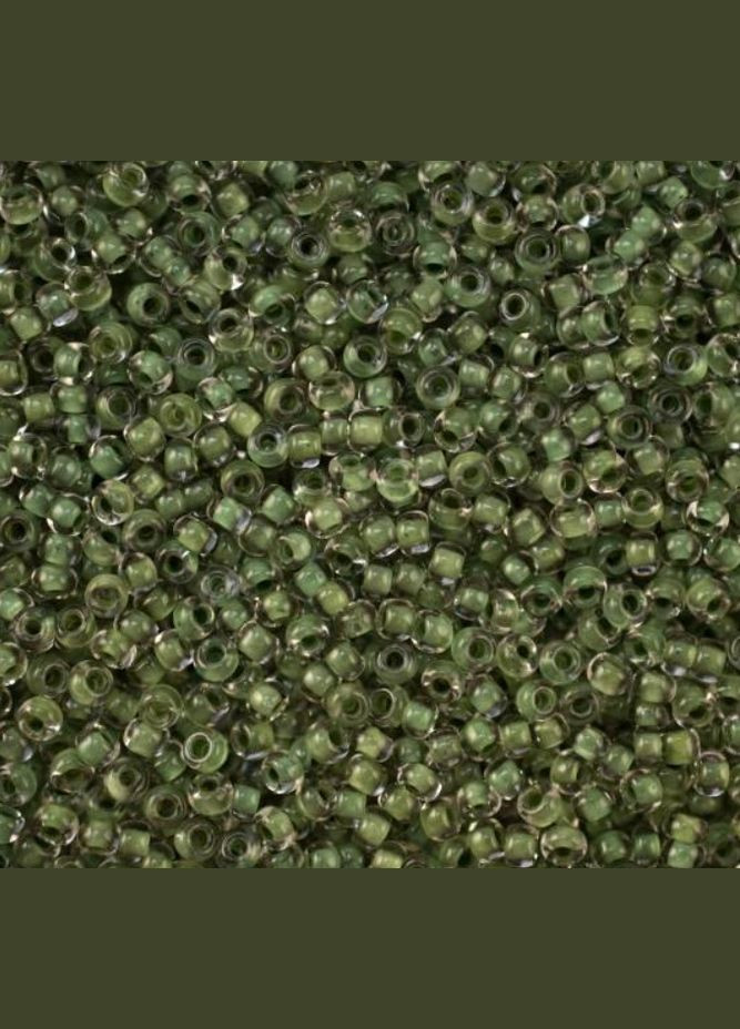 Бисер чешский Preciosa 38359, прозрачный прокрашенный, болотная серединка (10 г) No Brand (340484904)
